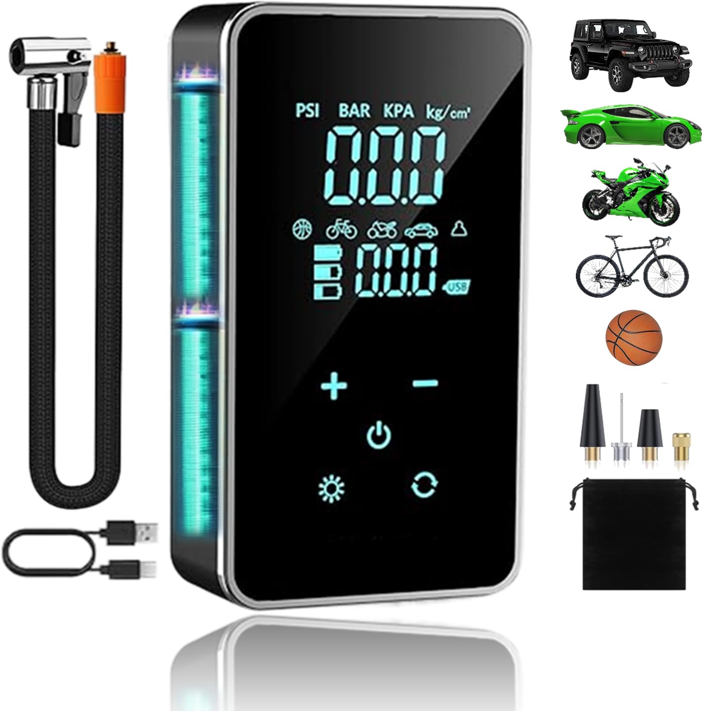 Air Compressor Mini - 150PSI Portable Wireless Car Air Pump