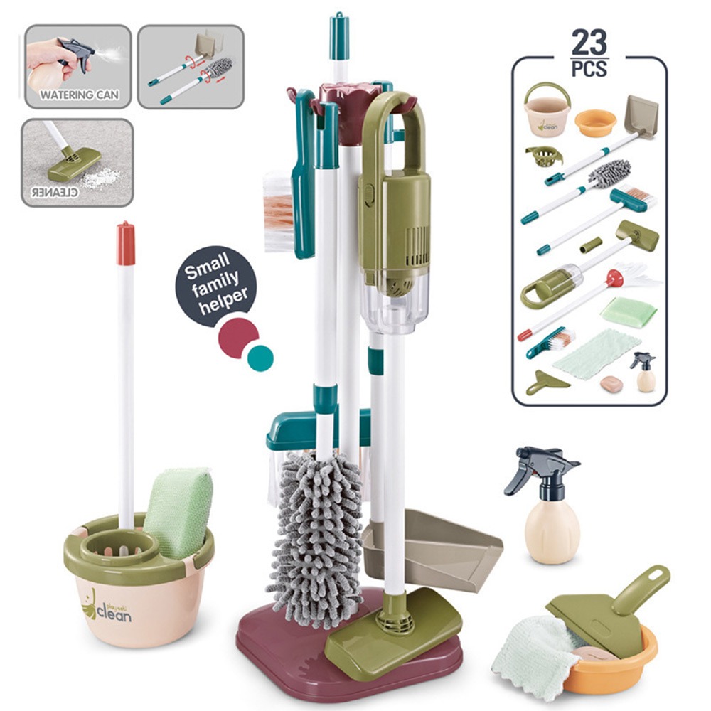 Power Tools Kids - 5/8/18/23PCS Multicolor Kids Cleaning Toy Set