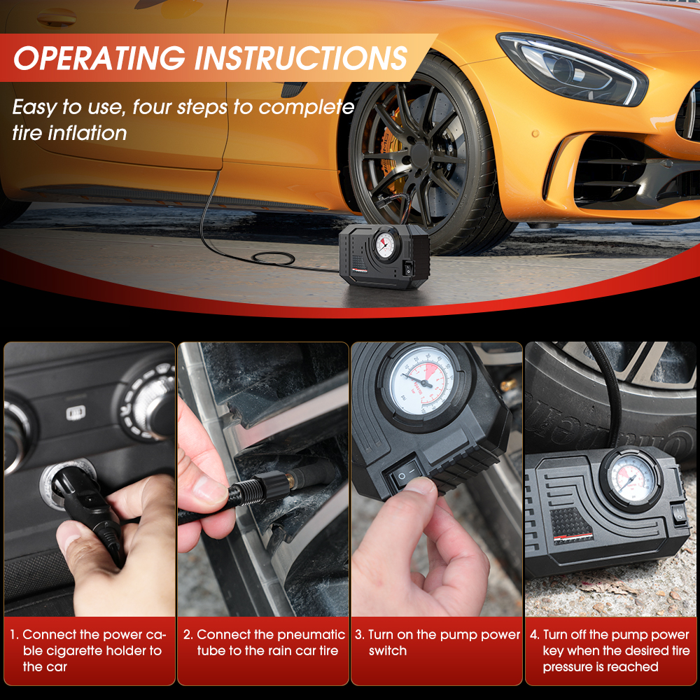 CARSUN Mini Air Pump Tire Infl - مراجعة Air Compressor Mini وسعره