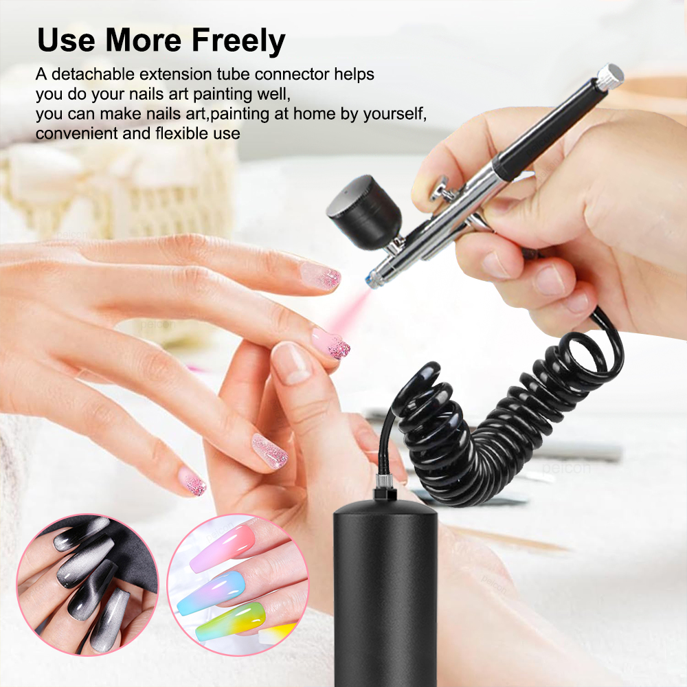 Airbrush with Compressor Recha - مراجعة Air Compressor Mini وسعره