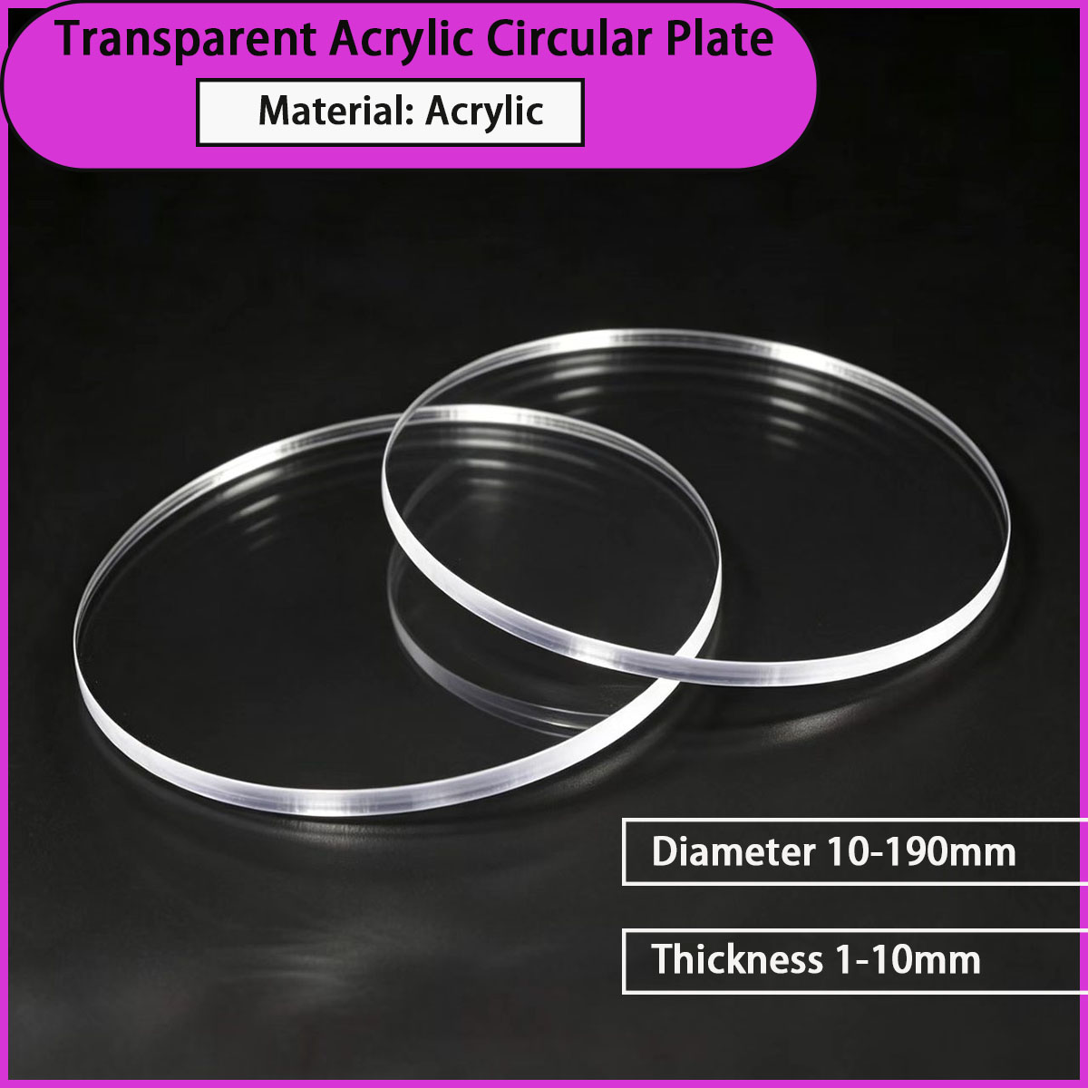Transparent acrylic circular p - مراجعة Power Tools Windows 10 وسعره