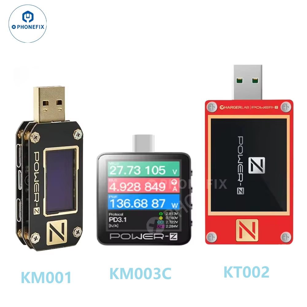 POWER-Z KM003C KT002 KM001 Typ - مراجعة Power Tools List وسعره
