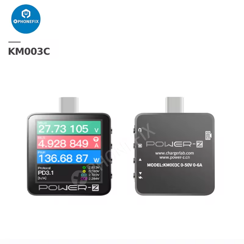 POWER-Z KM003C KT002 KM001 Typ - مراجعة Power Tools List وسعره