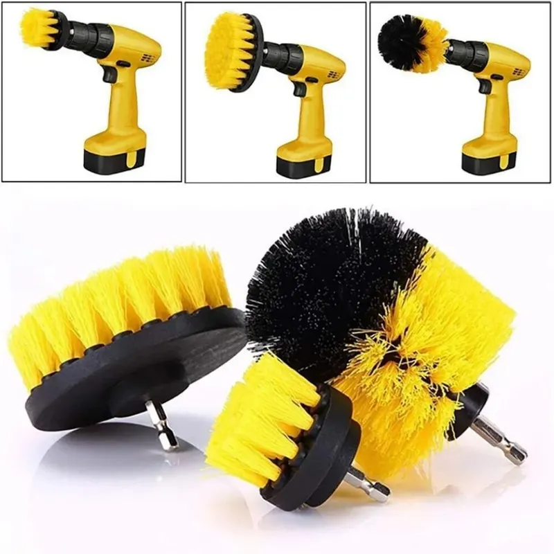 3 pcs/set drill brush set powe - مراجعة Power Tools List وسعره