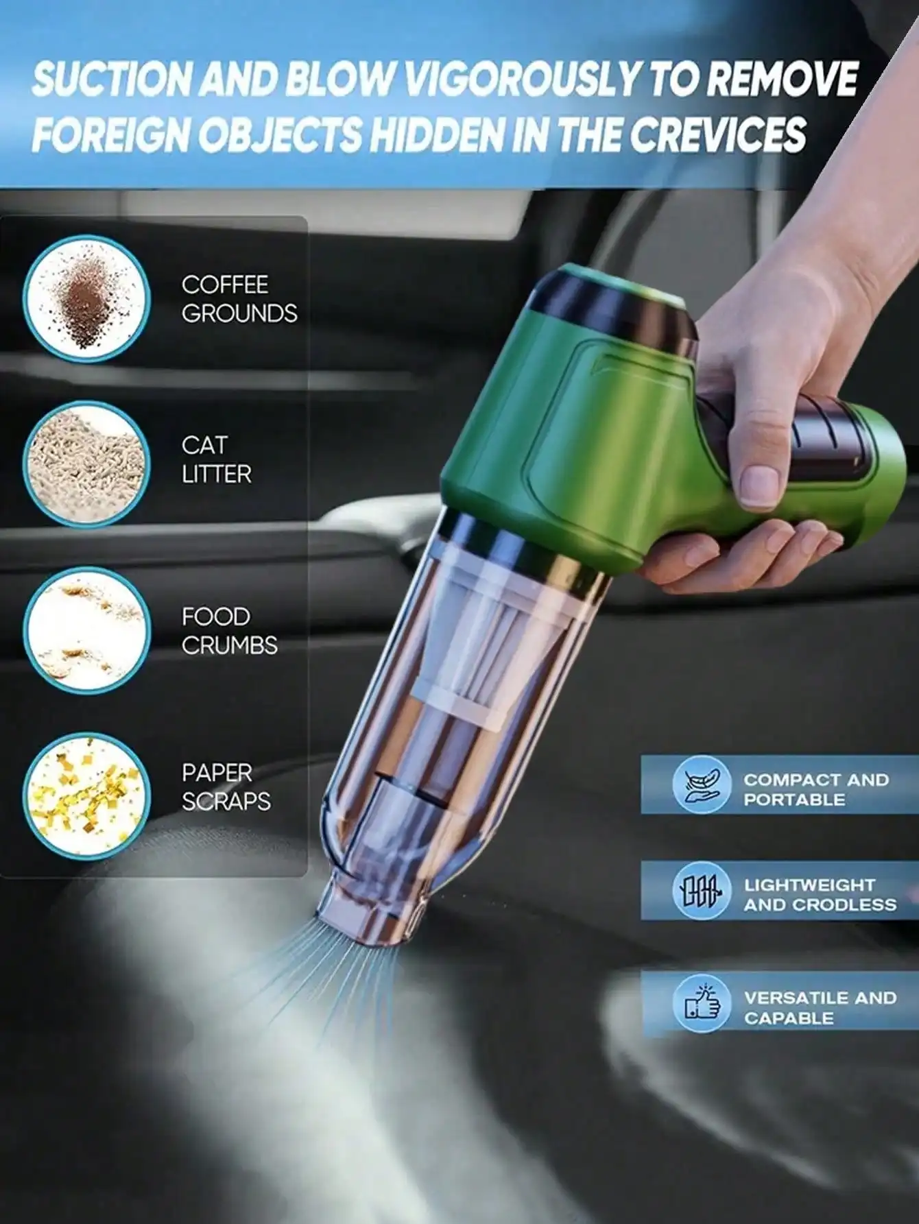 Portable Wireless Vacuum Clean - مراجعة Air Compressor Mini وسعره