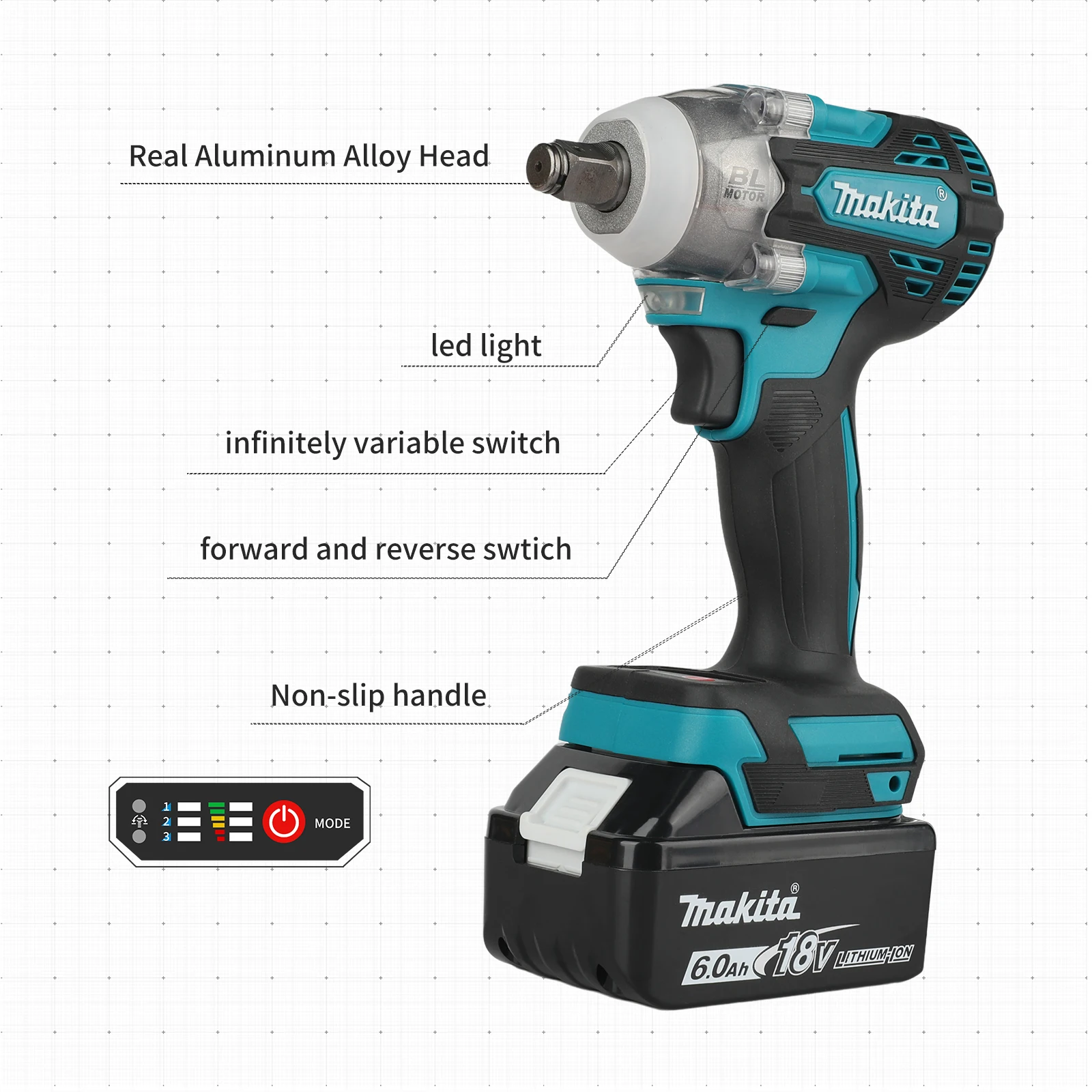 Makita DTW300 18V Tool Set Bru - مراجعة Power Tools List وسعره