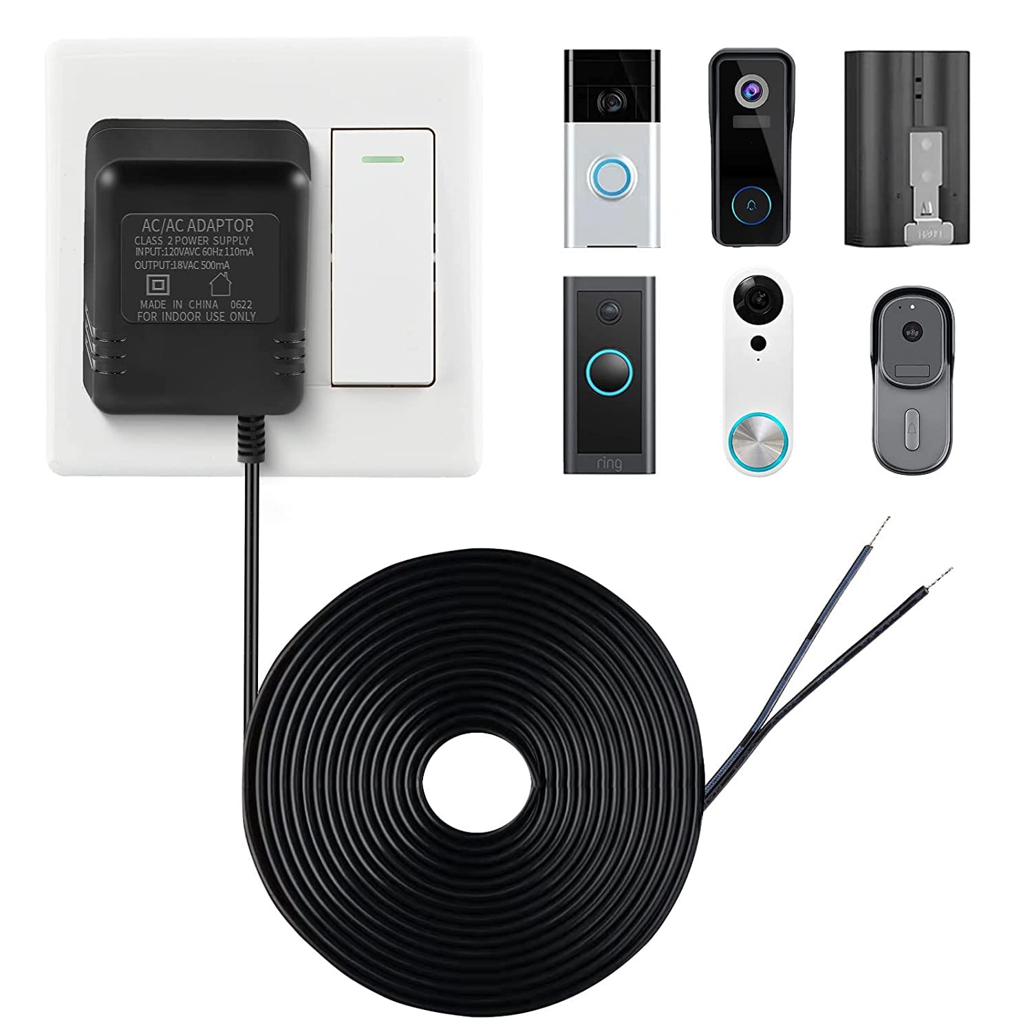 18V 500mA Doorbell Adapter, Vi - مراجعة Power Tools List وسعره
