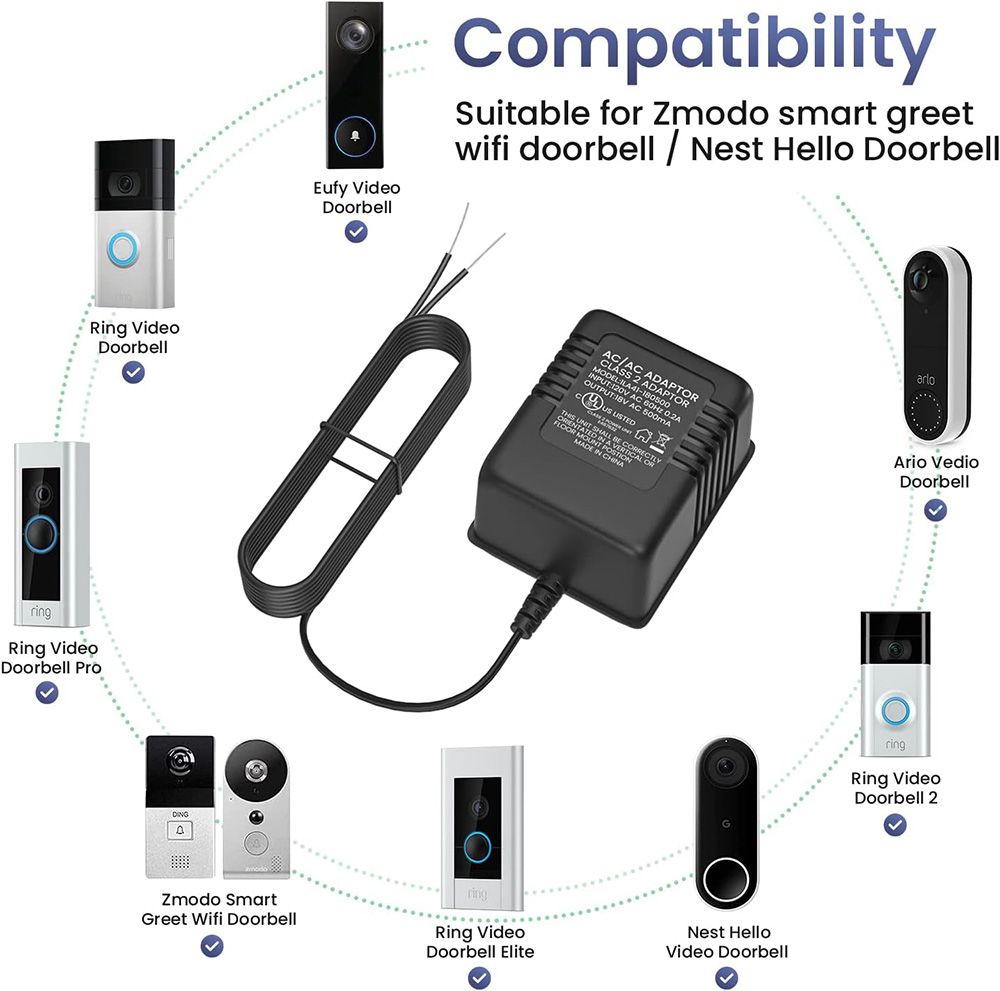 18V 500mA Doorbell Adapter, Vi - مراجعة Power Tools List وسعره